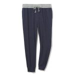 Hanes-Women's-French-Terry-Jogger-Dorm-Pant---Color---Heather-Navy-Blue-Heather-Grey---Size---XL